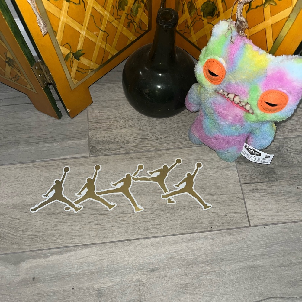 Gold Jordan Sticker Pack